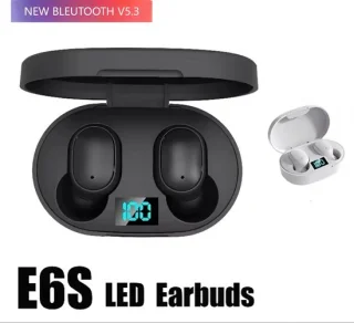 E6S Draadloze Bluetooth 5.3 Oordopjes Zwart