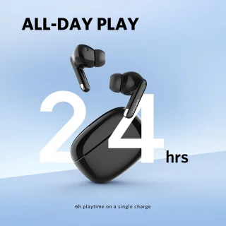 EarFun Air Mini 2 Bluetooth 5.2 In-ear Oordopjes Zwart