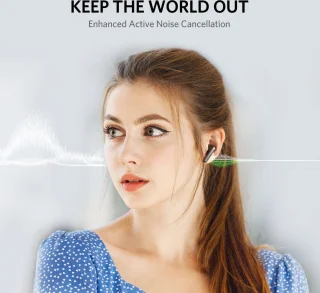 EarFun Air S Bluetooth 5.2 In-ear Oordopjes Zwart