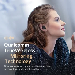 EarFun Free 2 Bluetooth In-ear Oordopjes Zwart