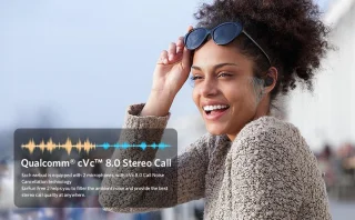 EarFun Free 2 Bluetooth In-ear Oordopjes Zwart