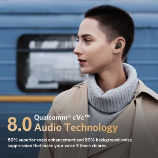 EarFun Free 2 Bluetooth In-ear Oordopjes Zwart
