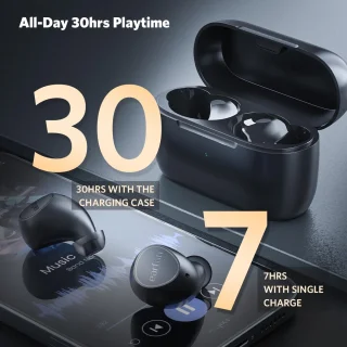 EarFun Free 2 Bluetooth In-ear Oordopjes Zwart
