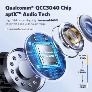 EarFun Free 2S Bluetooth oordopjes zwart