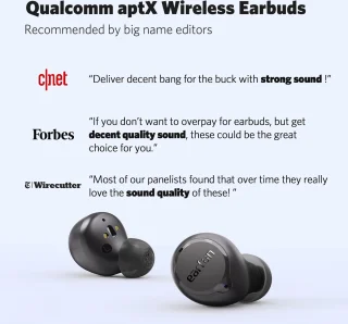 EarFun Free 2S Bluetooth oordopjes zwart