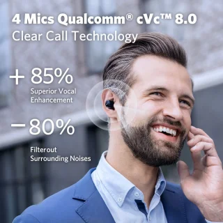 EarFun Free 2S Bluetooth oordopjes zwart