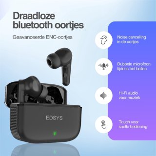 EDSYS Bluetooth Draadloze Oordopjes