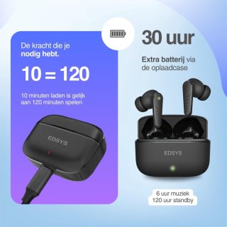 EDSYS Bluetooth Draadloze Oordopjes