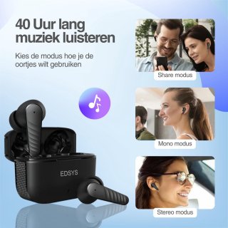 EDSYS Bluetooth Draadloze Oordopjes