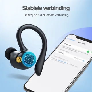 EDSYS Sport Draadloze Bluetooth Oordopjes met Microfoon