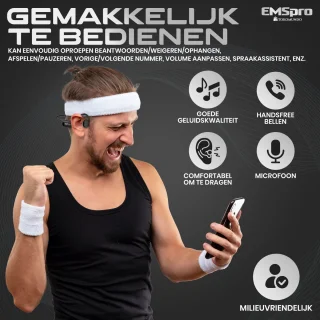 EMSPro Bone Conduction Hoofdtelefoon