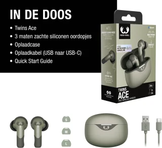 Fresh 'n Rebel Twins Ace True Wireless earbuds Dried Green