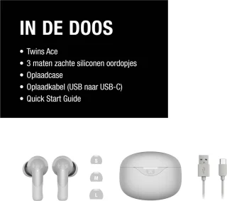 Fresh 'n Rebel Twins Ace True Wireless Earbuds Ice Grey