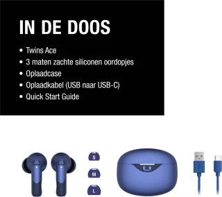 Fresh 'n Rebel Twins Ace True Wireless Earbuds True Blue