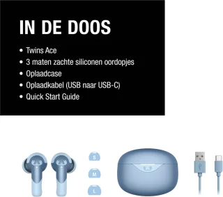 Fresh 'n Rebel Twins Ace True Wireless Earbuds Vivid Blue