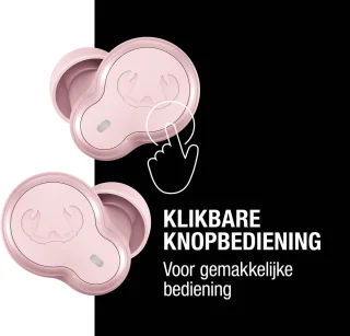 Fresh 'n Rebel Twins Breez Volledig Draadloze Oordopjes Pastel Pink