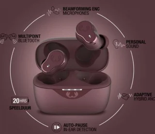 Fresh 'n Rebel Twins Elite - In-ear oordopjes Deep Mauve