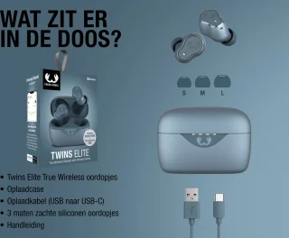 Fresh 'n Rebel Twins Elite in-ear oordopjes - Dive Blue