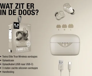 Fresh 'n Rebel Twins Elite in-ear oordopjes - Silky Sand