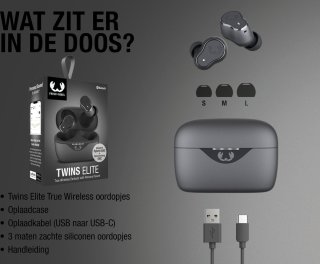 Fresh 'n Rebel Twins Elite In-ear Oordopjes Storm Grey