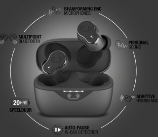 Fresh 'n Rebel Twins Elite In-ear Oordopjes Storm Grey