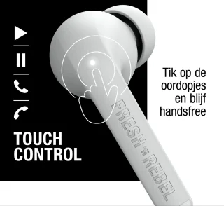 Fresh 'n Rebel Twins Fuse True Wireless Oordopjes Ice Grey