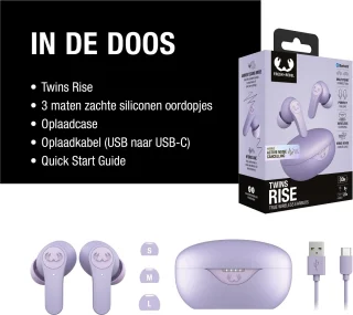 Fresh 'n Rebel Twins Rise Draadloze Oordopjes Dreamy Lilac