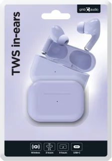Gembird GMB Audio TWS-03-V In-ear Bluetooth hoofdtelefoon violet