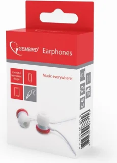 Gembird MHP-EP-001-R In-Ear Oordopjes Rood