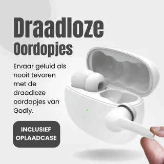 GØDLY V Premium Draadloze Oordopjes Wit