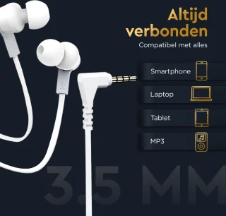 Golden Sound Bedrade Oordopjes 3.5mm met Microfoon