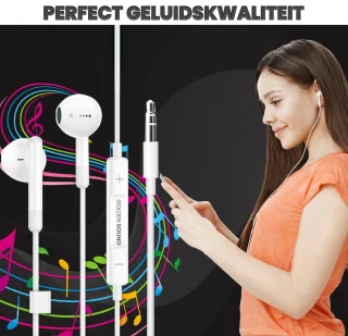 Golden Sound Bedrade Oordopjes met Microfoon 3.5mm Jack
