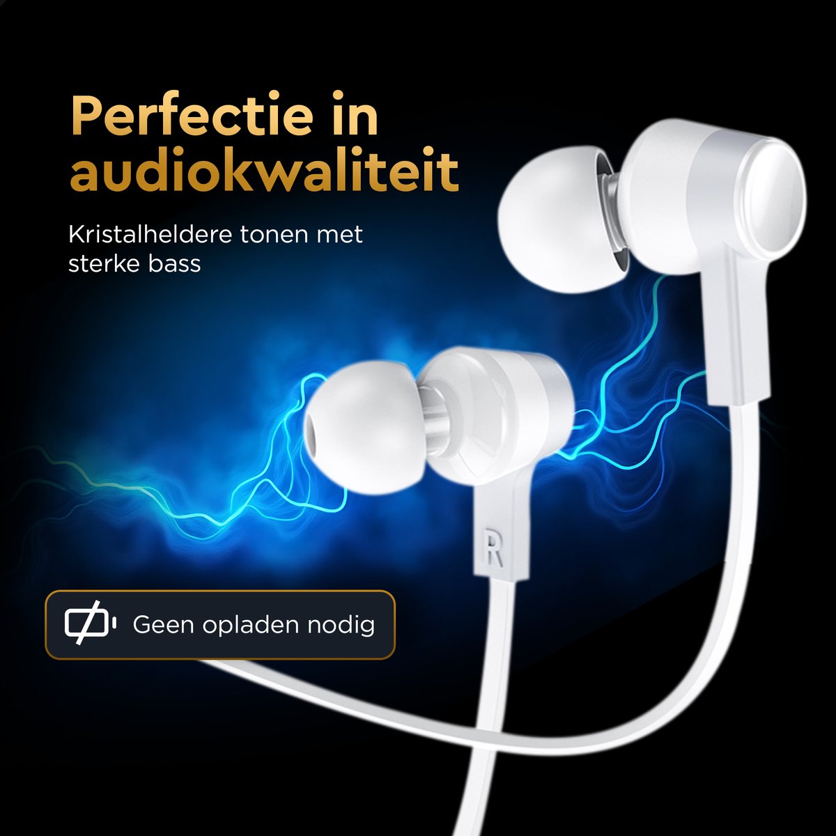 Wat vinden we goed aan de Golden Sound Bedrade Oordopjes USB-C Wit