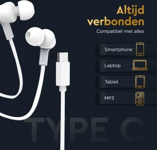 Golden Sound Bedrade Oordopjes USB-C Wit