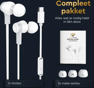 Golden Sound Bedrade Oordopjes USB-C Wit