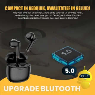 Golden Sound Bluetooth oordopjes zwart