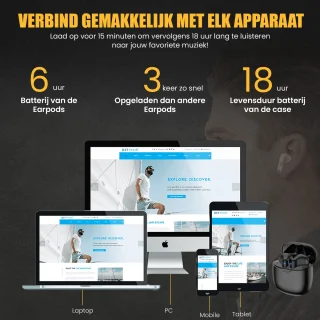 Golden Sound Bluetooth oordopjes zwart