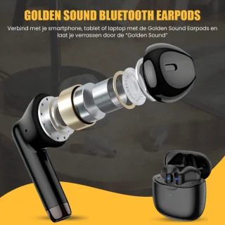 Golden Sound Bluetooth oordopjes zwart