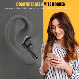 Golden Sound Bluetooth oordopjes zwart