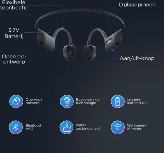 Golden Sound Bone Conduction Sport Draadloze Oordopjes 32GB
