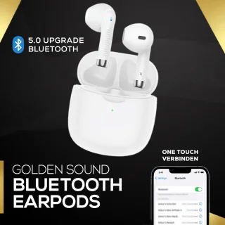 Golden Sound draadloze Bluetooth oordopjes wit