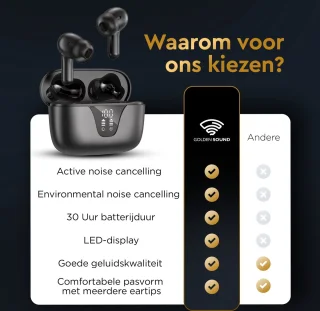 Golden Sound Momentum Draadloze Bluetooth Oordopjes