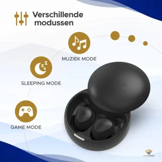 Golden Sound Sleep Plugs draadloze oordopjes zwart