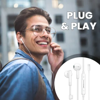 Golden Sound USB-C bedrade oordopjes met microfoon