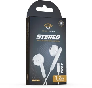 Golden Sound USB-C bedrade oordopjes met microfoon