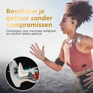 Golden Sound Wave Bone Conduction Draadloze Sport Oordopjes 32GB