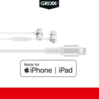 Grixx iPhone Lightning in-ear oordopjes – wit
