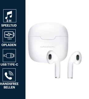 Grundig Bluetooth In Ear Draadloze Oordopjes met Oplaadcase