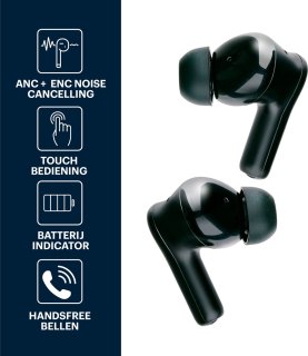 Grundig Bluetooth Oordopjes Draadloos met Oplaadcase