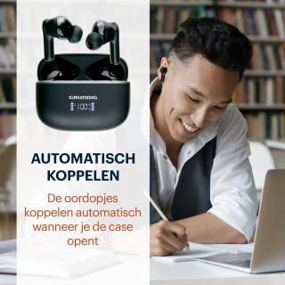 Grundig Bluetooth Oordopjes Draadloos met Oplaadcase